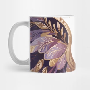 Angel Wings Purple and Gold Mug